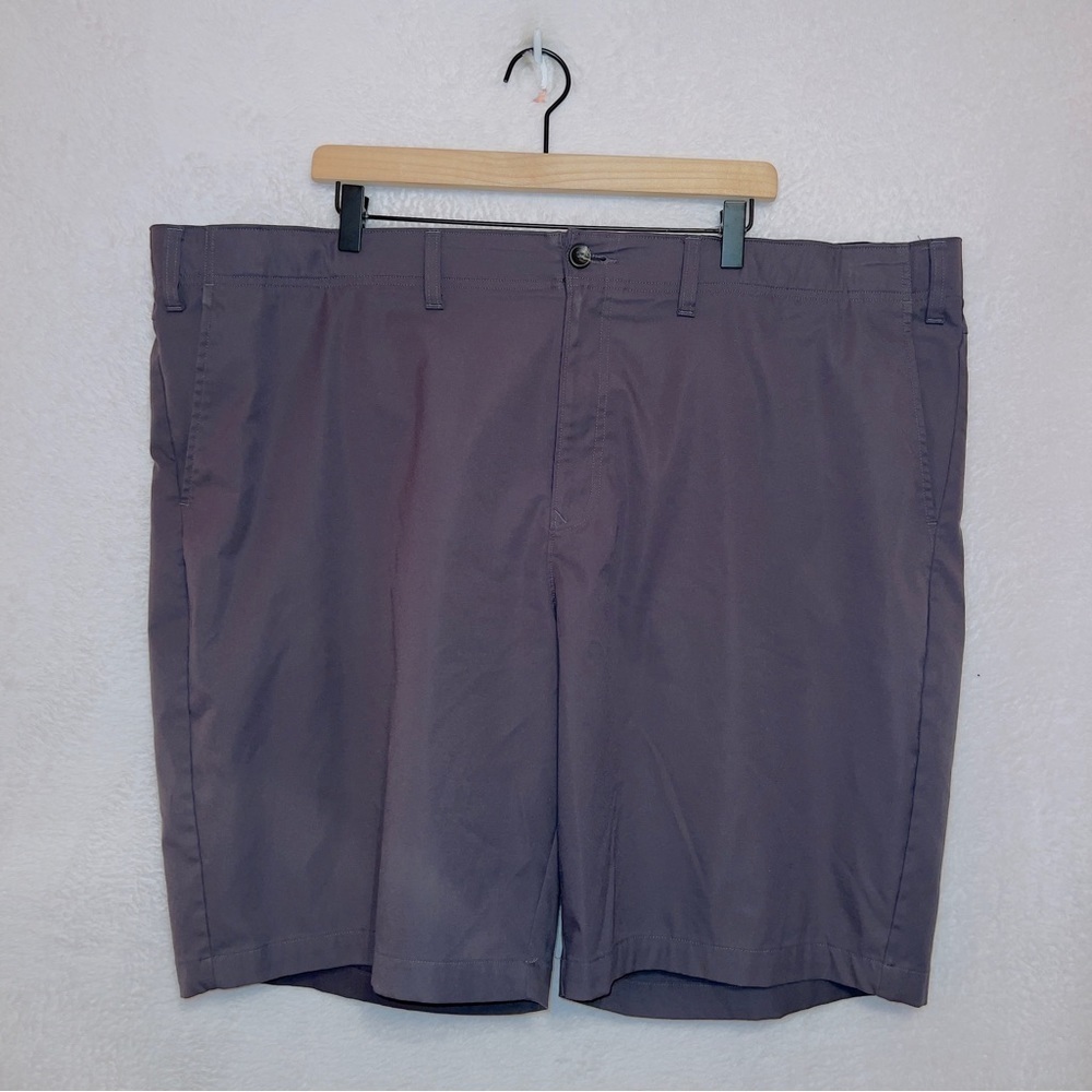 Men's The Foundry Gray Flat Front Chino Shorts size 50 waist
